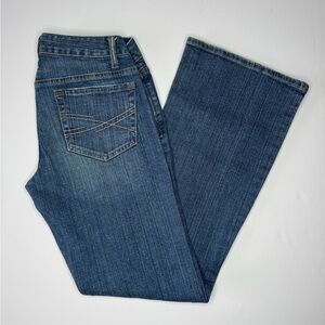 Aeropostale Kailey Skinny Flare Jeans Women 3/4 Short Low Rise